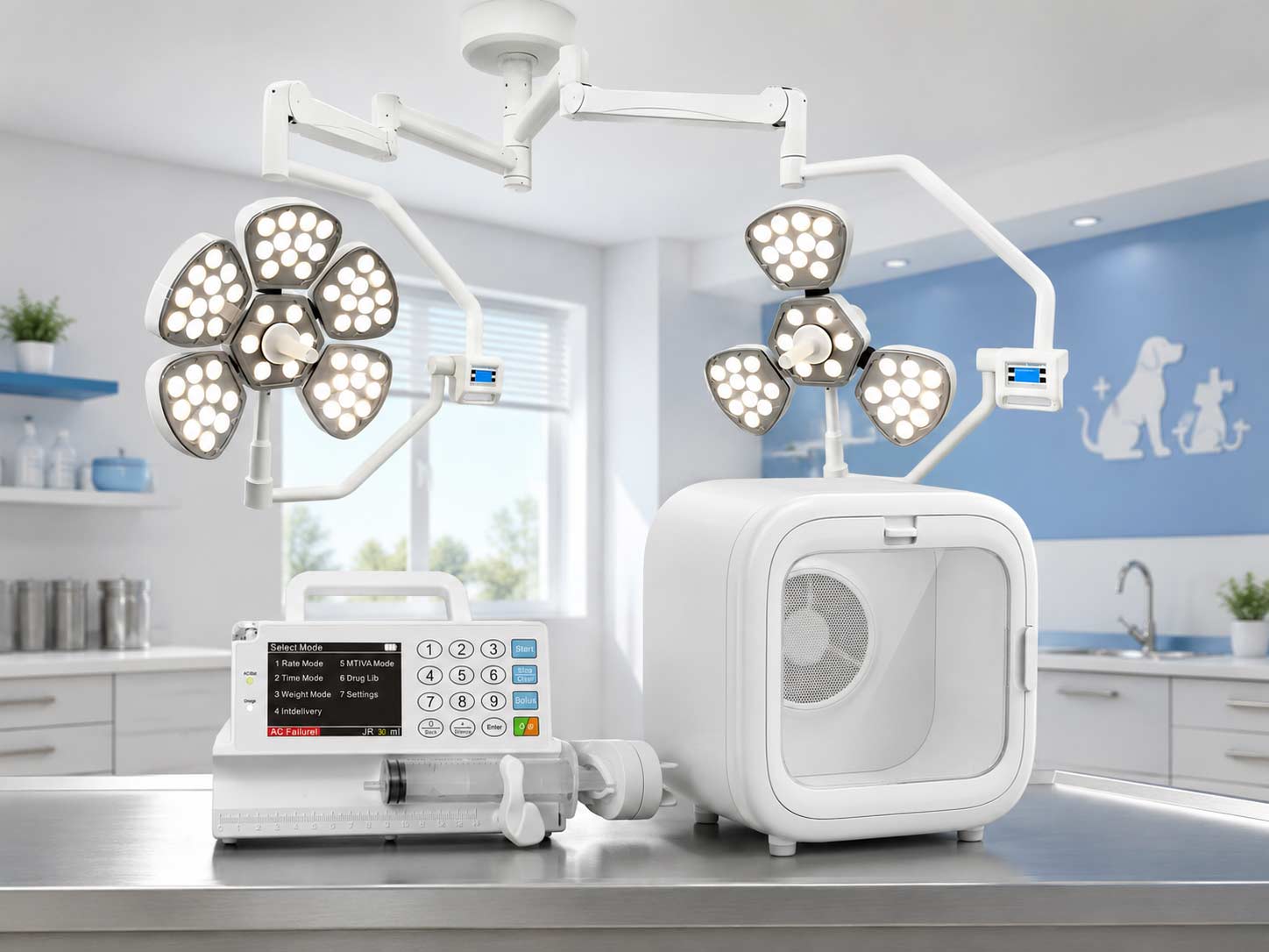 Veterinary equipment for animal hospitals and clinics