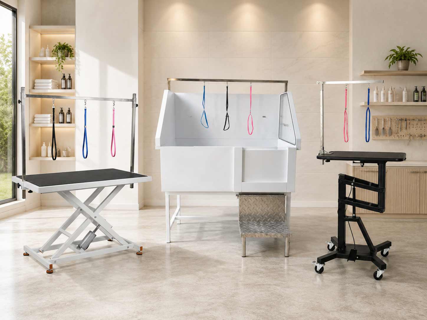 Professional pet grooming equipment for salons