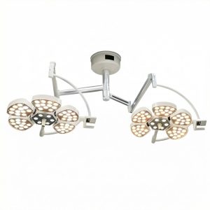 Ceiling-Mounted Dual-Head Petal LED Veterinary Surgical Light