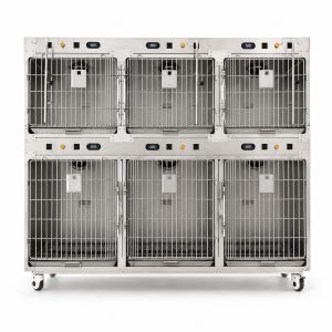 Six-Bay Veterinary Oxygen Cage